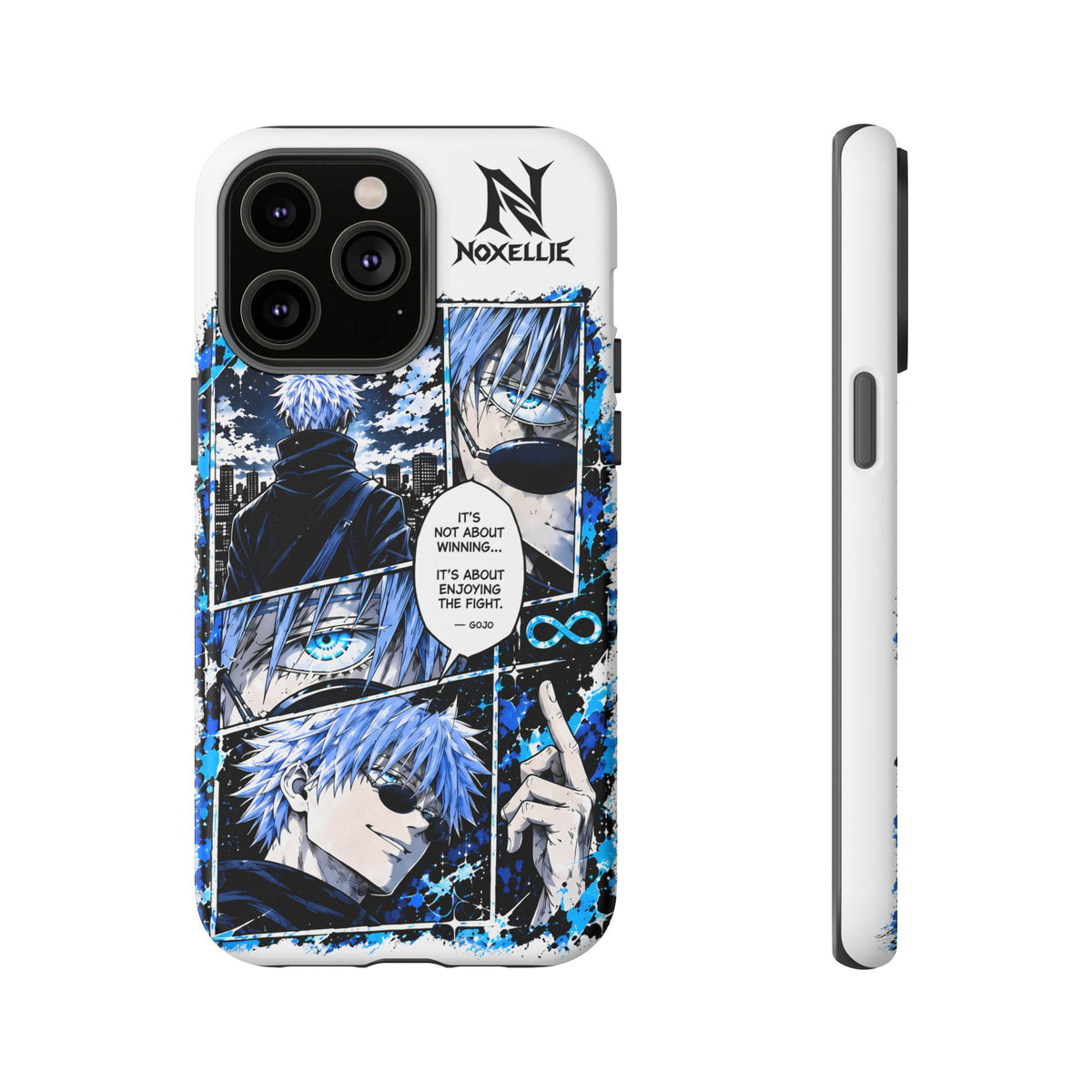 Anime Manga Phone Case — "It's Not About Winning" Blue Jujutsu-Inspired Tough Case
