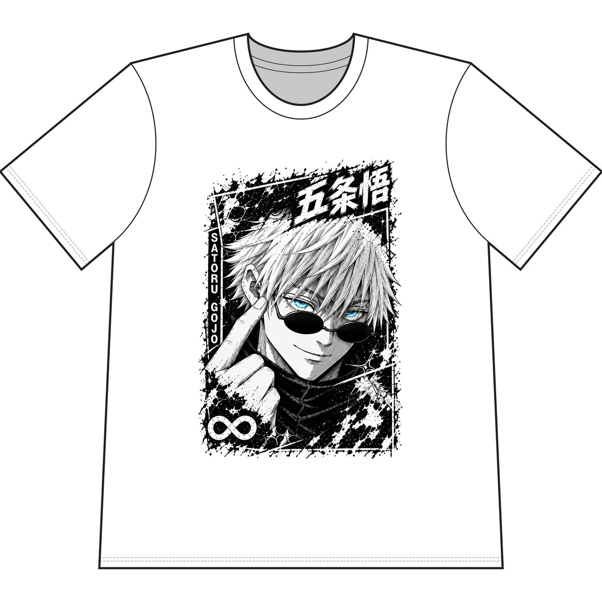 Gojo Satoru Anime Manga Tee — Jujutsu Kaisen Panel Graphic T-Shirt