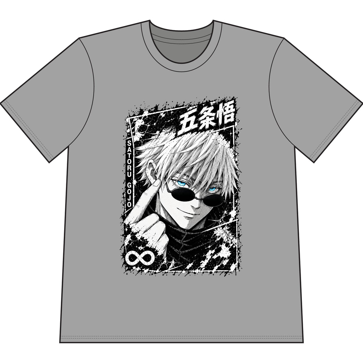 Gojo Satoru Anime Manga Tee — Jujutsu Kaisen Panel Graphic T-Shirt