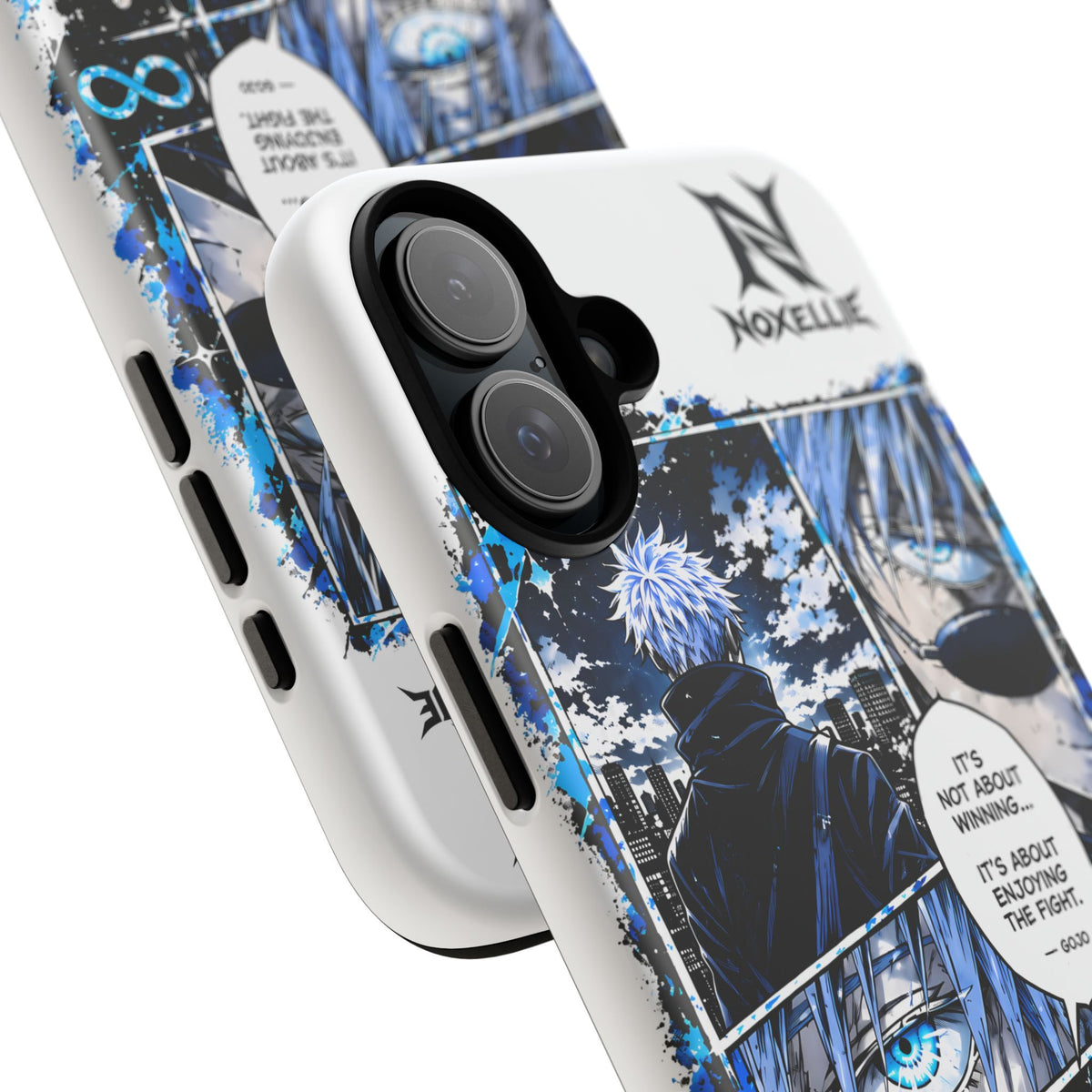 Anime Manga Phone Case — "It's Not About Winning" Blue Jujutsu-Inspired Tough Case