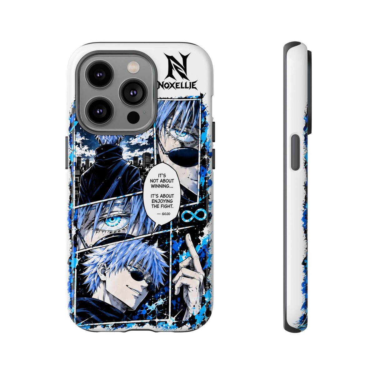 Anime Manga Phone Case — "It's Not About Winning" Blue Jujutsu-Inspired Tough Case