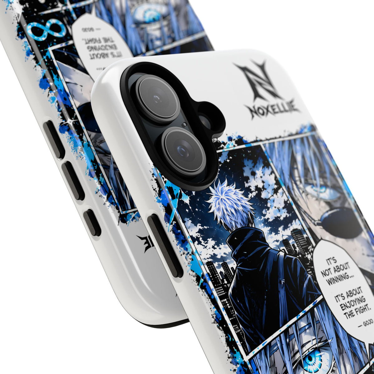 Anime Manga Phone Case — "It's Not About Winning" Blue Jujutsu-Inspired Tough Case
