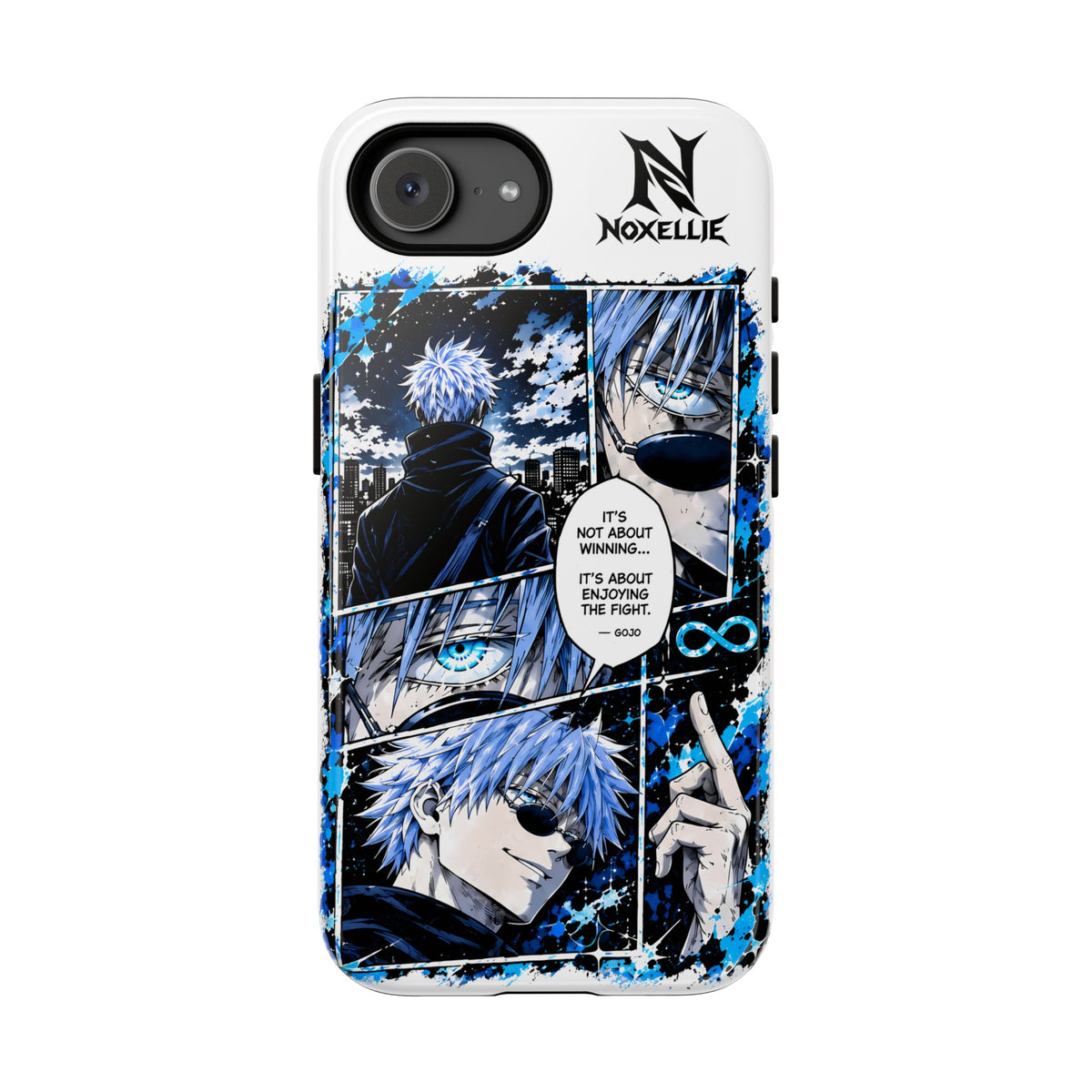 Anime Manga Phone Case — "It's Not About Winning" Blue Jujutsu-Inspired Tough Case