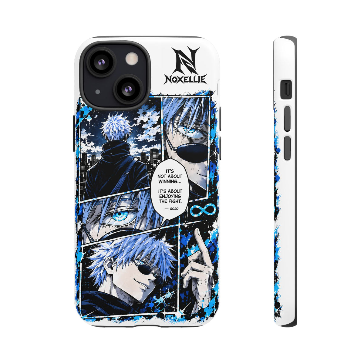 Anime Manga Phone Case — "It's Not About Winning" Blue Jujutsu-Inspired Tough Case
