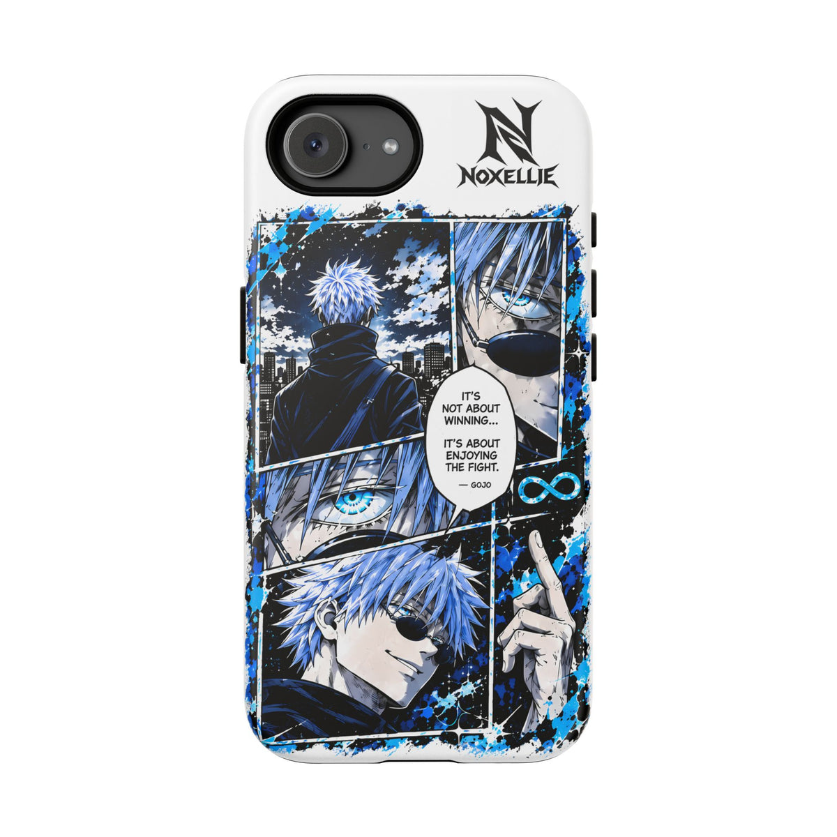 Anime Manga Phone Case — "It's Not About Winning" Blue Jujutsu-Inspired Tough Case