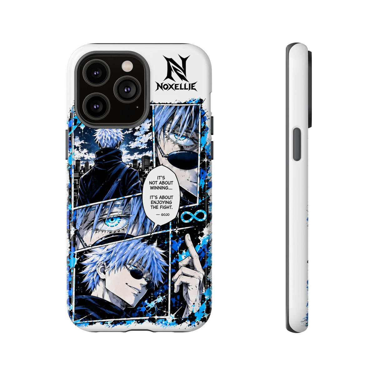 Anime Manga Phone Case — "It's Not About Winning" Blue Jujutsu-Inspired Tough Case