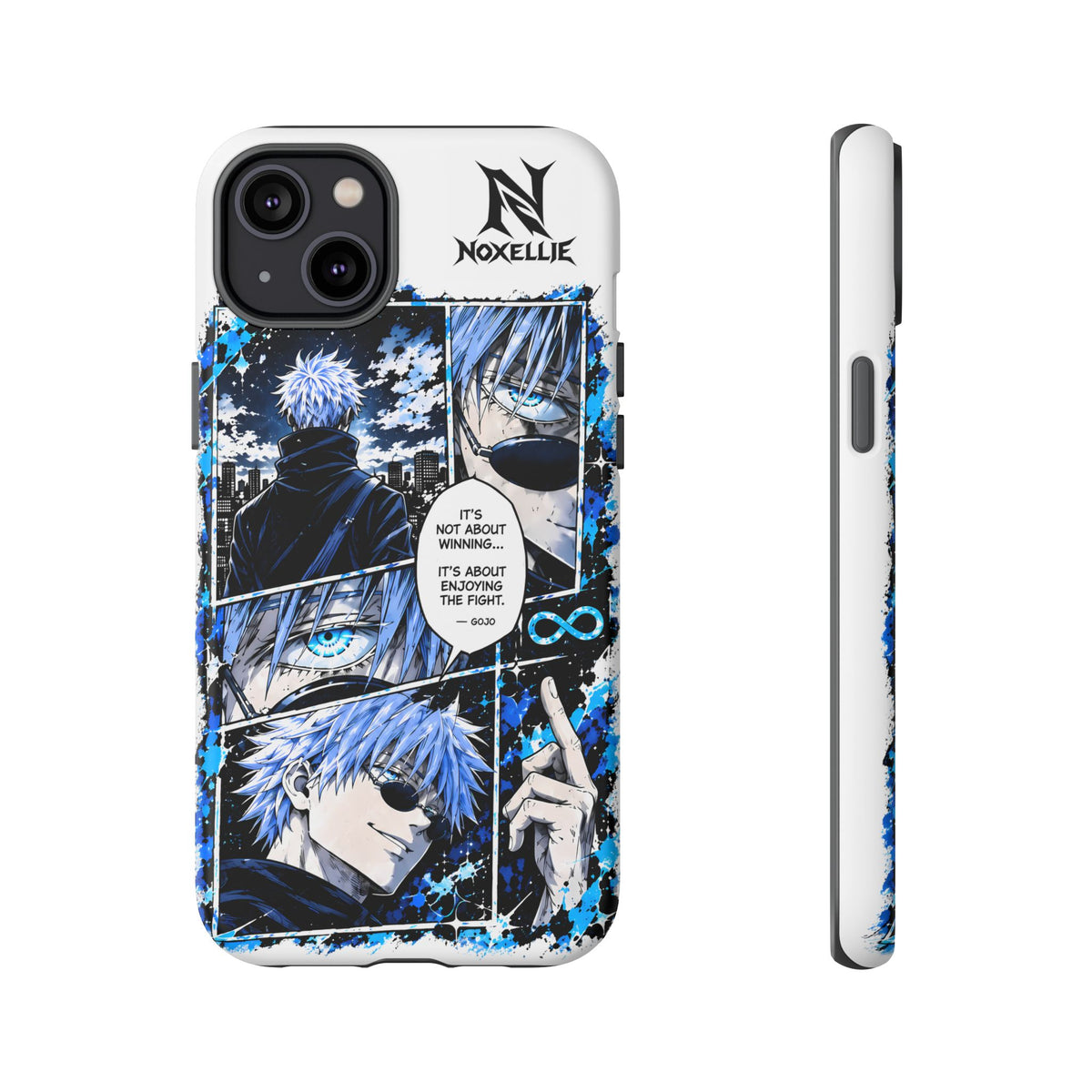 Anime Manga Phone Case — "It's Not About Winning" Blue Jujutsu-Inspired Tough Case