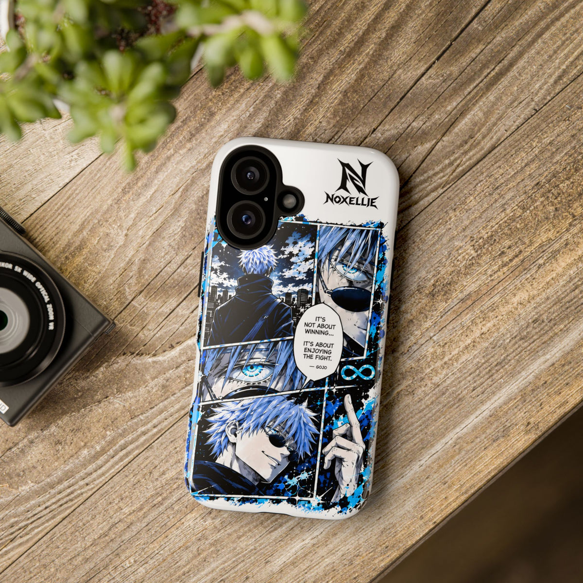 Anime Manga Phone Case — "It's Not About Winning" Blue Jujutsu-Inspired Tough Case