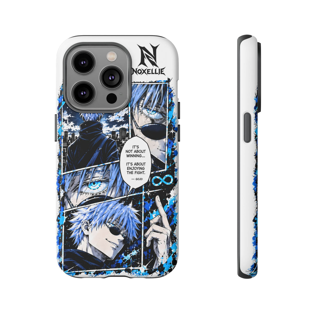 Anime Manga Phone Case — "It's Not About Winning" Blue Jujutsu-Inspired Tough Case