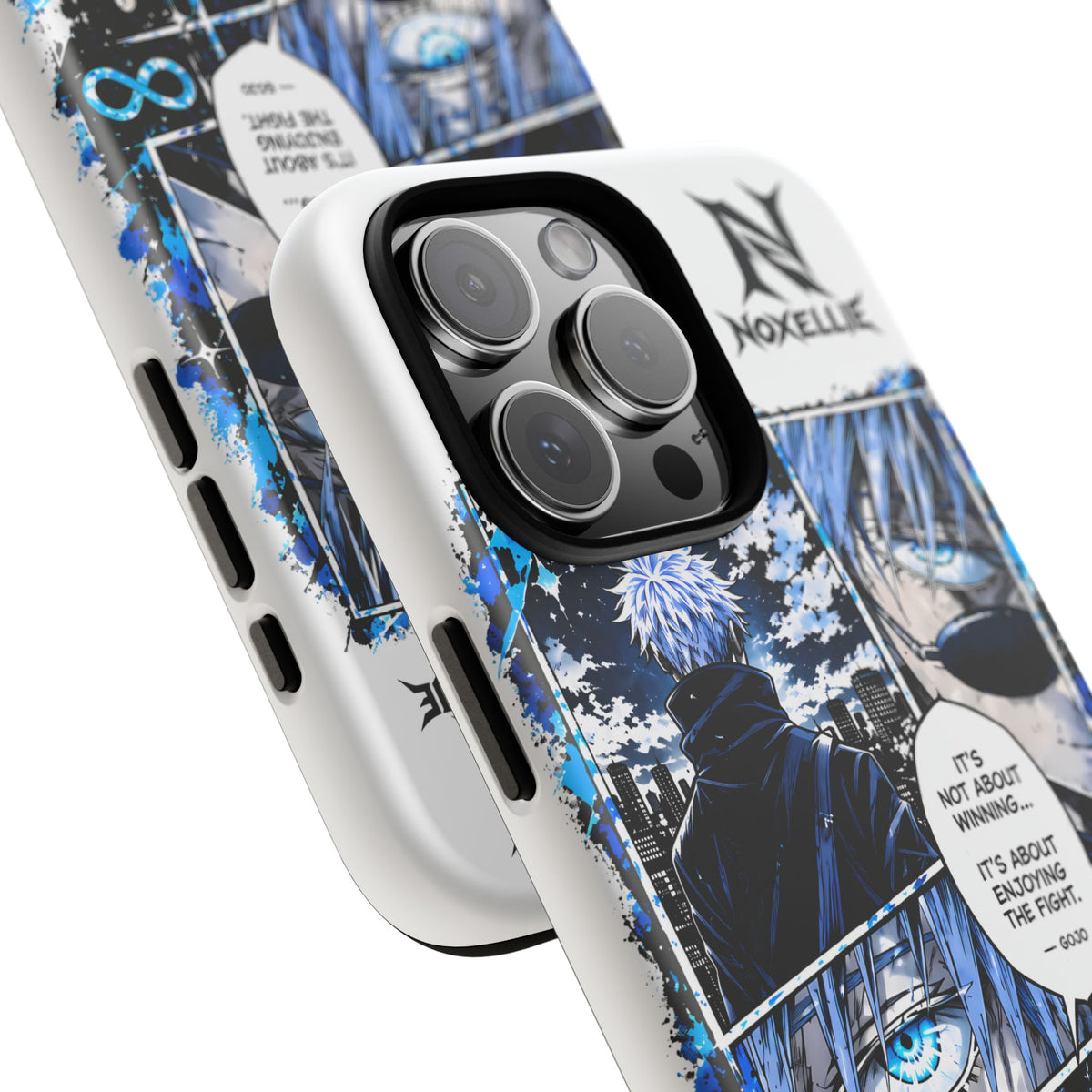 Anime Manga Phone Case — "It's Not About Winning" Blue Jujutsu-Inspired Tough Case
