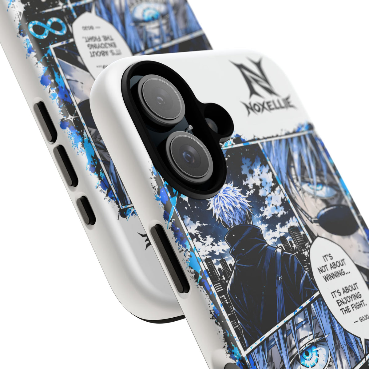 Anime Manga Phone Case — "It's Not About Winning" Blue Jujutsu-Inspired Tough Case