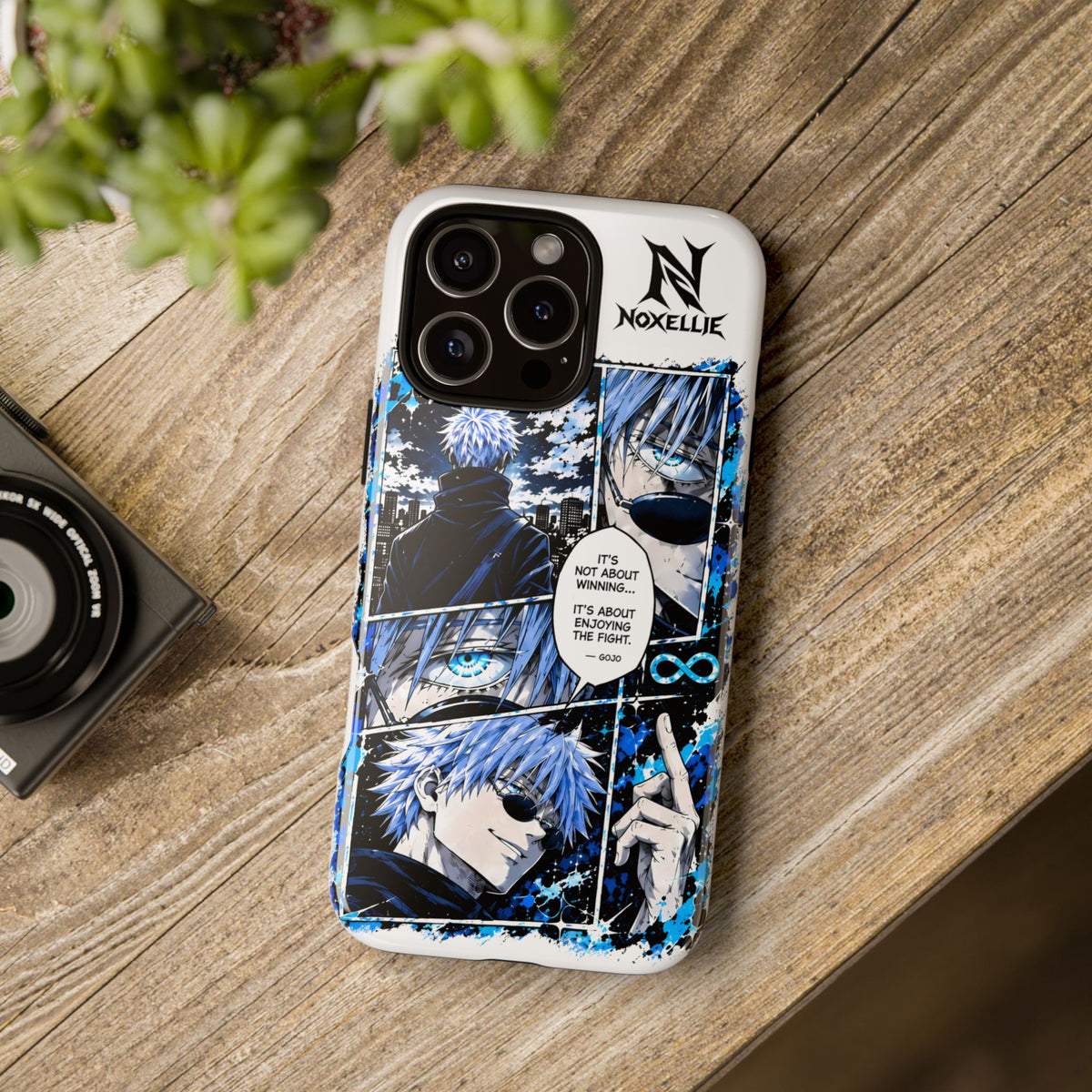 Anime Manga Phone Case — "It's Not About Winning" Blue Jujutsu-Inspired Tough Case